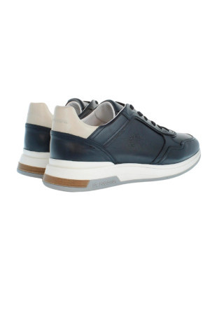 La Martina sneaker in pelle con logo impresso lfm241.060.3110 [6bbaa1f4]