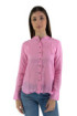 Markup camicia in lino con manica lunga mw13015