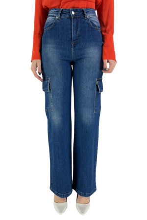 Celye jeans flare tasconato in denim stretch ss24c0286 [1d43cb67]
