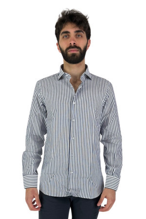 Vipa Camiceria camicia a righe in cotone Biella [bb9b00c4]