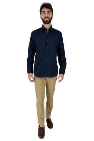 Alviero Martini camicia in cotone regular fit con dettagli Geo Classic u/1303/ue43 [42128ed5]