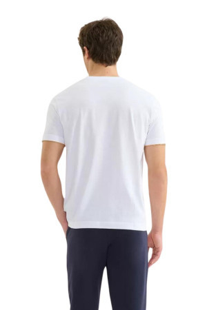 Alviero Martini t-shirt in cotone con dettaglio scollo Geo Classic u/2813/ue63 [5315f6bd]