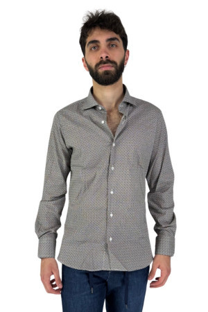 Moro camicia in cotone a microfantasia mc8615 [0b5c3617]