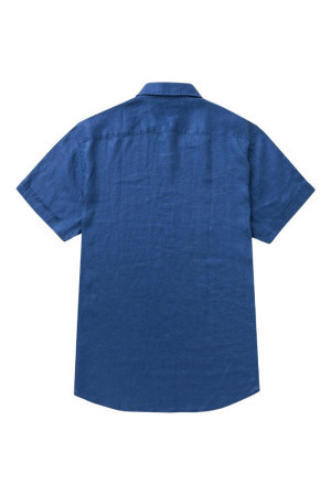 MCS camicia in lino a manica corta 10msh207-02608 [30b1969c]