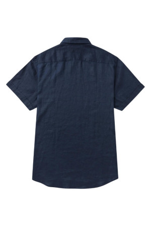 MCS camicia in lino a manica corta 10msh207-02608 [3c20b8e5]