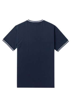 MCS t-shirt in jersey di cotone con bordi rigati 10mts004-02303 [ed23af73]