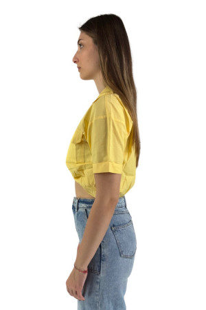 XT Studio blusa cropped mezza manica x124st1006w40001 [c816054f]