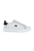 La Martina sneaker in tela e pelle con logo ricamato lfm241.001.3110 [e692b1e0]