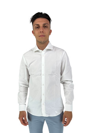 Laboratorio Russo camicia in misto cotone slim fit twill100 [03fb2bb0]