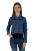 Markup giubbino corto in denim con chiusura a zip mw664015 [edfa8281]