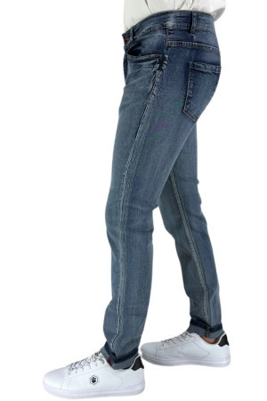 Guy jeans in denim di cotone stretch con baffature Cross617-8930s m47461 [1a1602b8]