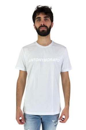 Antony Morato t-shirt in cotone con stampa gommata mmks02351-fa100144 [6124935a]