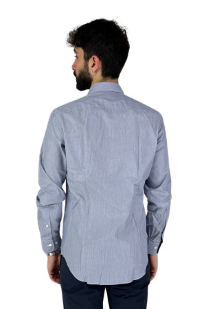 Filippo Gelsi camicia in cotone a microriga 119-3f7 [84a90657]