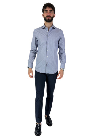 Filippo Gelsi camicia in cotone a microriga 119-3f7 [81f94149]