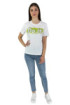 Influencer t-shirt in jersey stretch con stampa ed applicazioni 01g0103 [88c14e08]