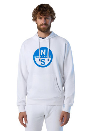 North Sails felpa con cappuccio e stampa logo 691223 [f895871b]