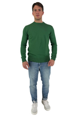 Lumberjack maglia girocollo in cotone e lana cm96341-013 [e2b742c1]