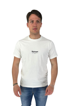 Refrigue t-shirt in jersey di cotone con stampa logo 2816m0040 [18e9a19c]