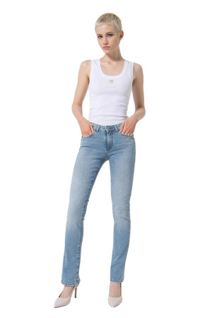 Fracomina jeans bootcut con lavaggio medio bleached Bella fp24sv8020d40103 [b545c568]