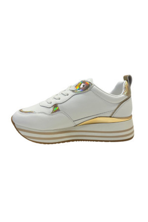 Gold & Gold sneaker in similpelle con dettaglio laminato gb833 [7b309e17]