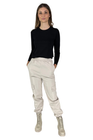 Celye pantalone in ecopelle con tasconi fw23c0362 [75d93c86]