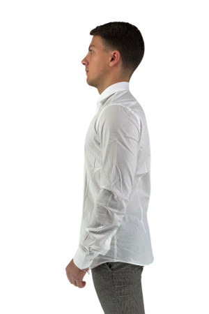 Luca Bertelli camicia in cotone stretch c30650custom [1394e6ce]