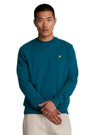 Lyle & Scott felpa girocollo in cotone con logo ml424vog [50408c14]