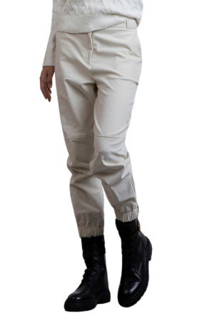 Markup pantalone in velluto rigato con polsino e zip mw565134 [5ed99649]