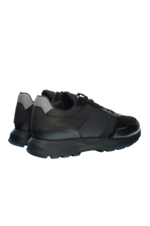 La Martina sneaker in mix di pelle camoscio e tessuto lfm232.020.4000 [00f1910e]