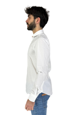 Alviero Martini camicia in cotone slim con dettaglio Geo Classic 1345/ui41 [7cd1f4e7]