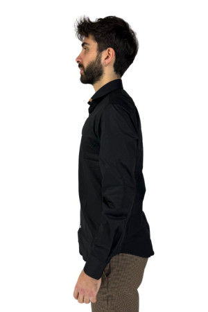 Alviero Martini camicia in cotone slim con dettaglio Geo Classic 1345/ui41 [57d34c6b]