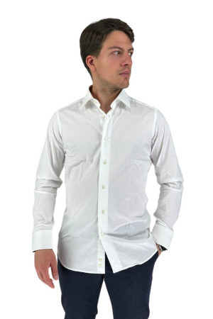 Alviero Martini camicia in cotone con inserti Geo Classic u/1305/ue43 [a3e63e72]