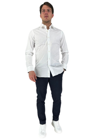 Alviero Martini camicia in cotone con inserti Geo Classic u/1305/ue43 [c88dfb65]