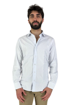 Brouback camicia in cotone con microlavorazioni luxury-asc387 qclax [2ad87a44]