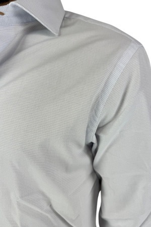 Brouback camicia in cotone con microlavorazioni luxury-asc387 qclax [f6ae7e57]