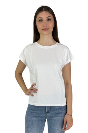 Influencer t-shirt in jersey con patch logo posteriore 01g0148 [c54cde10]