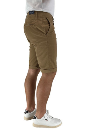 Triple-A bermuda chino in cotone stretch con risvolto sul fondo b234-1302 [b8920d00]