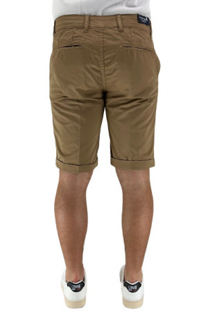 Triple-A bermuda chino in cotone stretch con risvolto sul fondo b234-1302 [0f8fcc04]