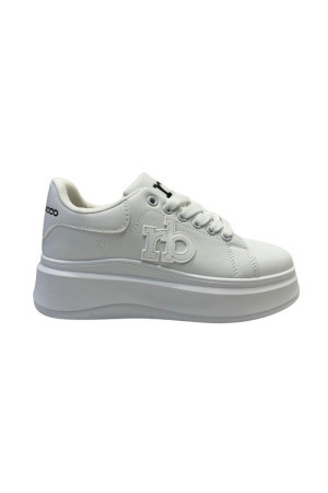 Rocco Barocco sneaker in ecopelle con logo patch rbrsd0257 [3a738e2b]