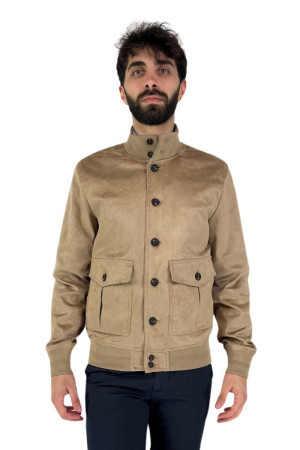 Markup bomber lupetto con chiusura a bottoni mk694010 [0983e772]