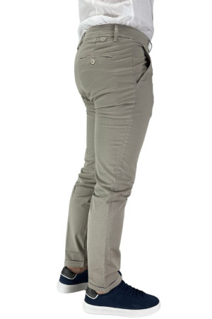 Luca Bertelli pantalone chino in cotone stretch p11400tom [b7335797]