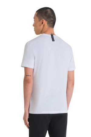 Antony Morato t-shirt regular in cotone con stampa logo mmks02354-fa100144 [776c240c]