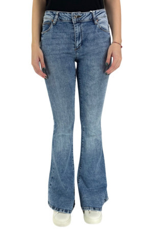 Fracomina jeans bootcut con lavaggio medio bleached Bella fp24sv8040d40193 [9d876348]