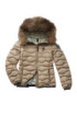 Blauer piumino con bordo in pelliccia Aldie 24wbldc03048-006047 [e52b2919]