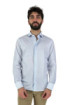 Brouback camicia in cotone con microfantasia luxury-slim387 c140 [fe5f946d]