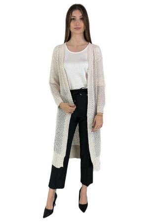 Fracomina cardigan regular aperto con punto rete fj24st8001k488o7 [4492d00c]