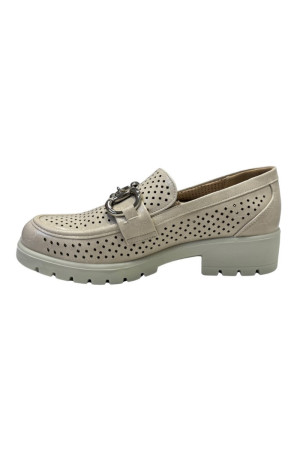 Eco Bio mocassino in ecopelle traforata con Memorisy j5.2666 [ea6052d0]