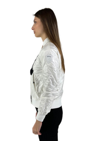 Blauer bomber motivo a rombi Abigail 24sbldc02102 [082fc93f]