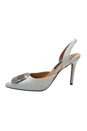 Nine West sandalo in similpelle con gioiello Ellie 4fx 101484407 [c0afe65e]