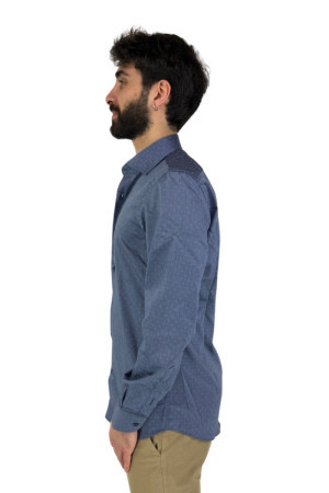 Vipa camicia slim fit a microfantasia Armilia [ccd4677f]